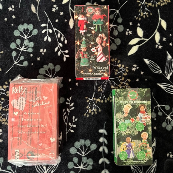 Lot of 3 Vintage 90s “Kelly” Barbie Doll Ornaments - Christmas & Valentines Day. - Picture 3 of 5